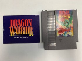 Dragon Warrior 1 I (Nintendo NES, 1989) - Game and Manual