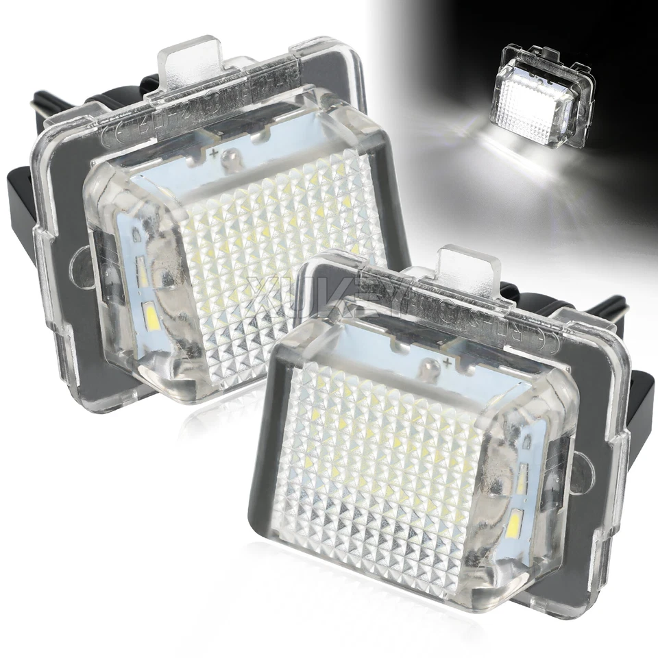 For Mercedes Benz CL E S C-Class W204 W212 W221 LED License Number Plate Light - Image 1 of 4