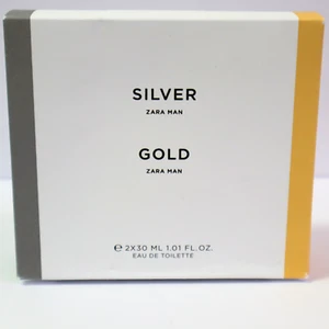 Zara Man Gold and Silver Eau de Toilette EDT 2-pack 1.01oz / 30mL - NEW & SEALED - Picture 1 of 2
