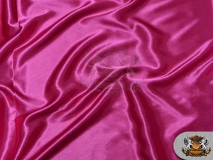 Satin Crepe Solid Fabric FUCHSIA / 60" Wide / Sold by the yard - Picture 1 of 1