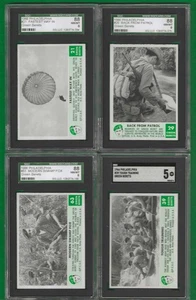 (9) 1966 Philadelphia Green Berets Graded CARDS SGC 8 - Picture 1 of 5