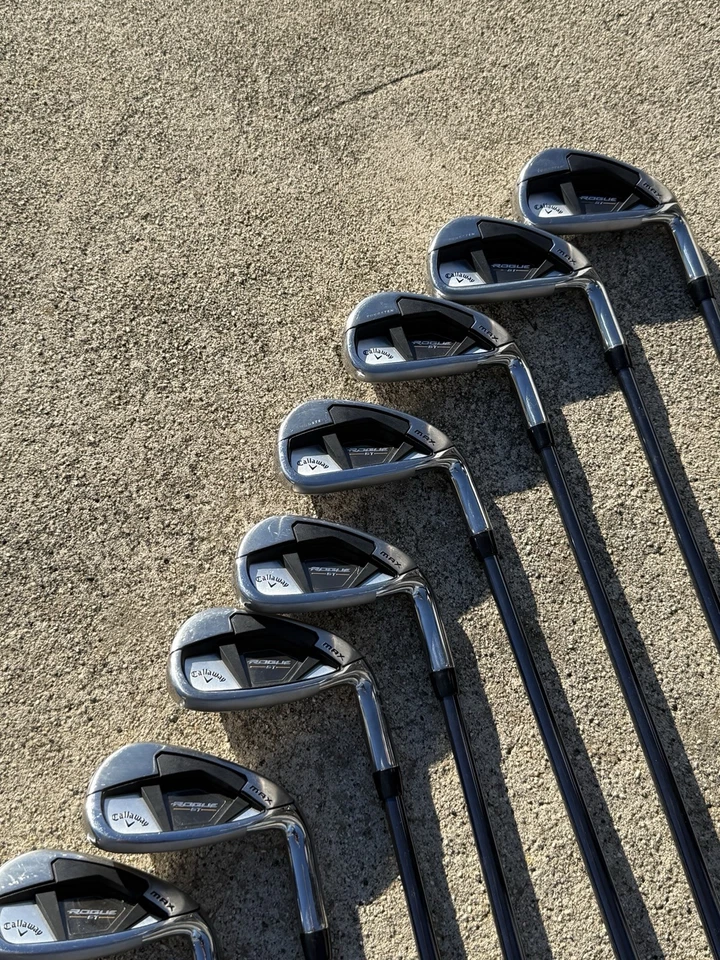 Juego de plancha Callaway Rogue St Max 4-PAS rígida flexible retroceso dardo diestro longitud estándar Foto 1 de 4