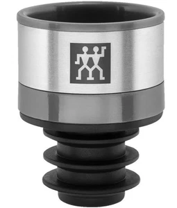 Zwilling Vakuum Fresh & Save Weinverschluss Wein Deckel Flasche Korken Grau - Picture 1 of 9