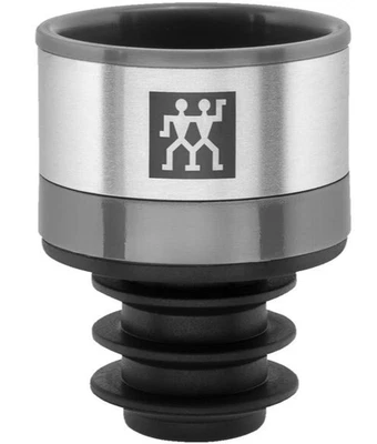 Zwilling Vakuum Fresh & Save Weinverschluss Wein Deckel Flasche Korken Grau - Image 1 of 4