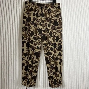 Vintage Duck Bay Camo Cargo  Hunting Lightweight Pants 38 - Picture 1 of 9
