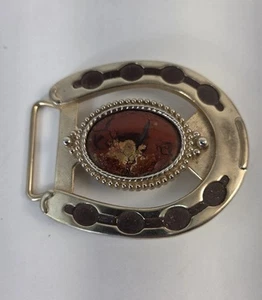 Western Horseshoe Belt Buckle - Picture 1 of 4