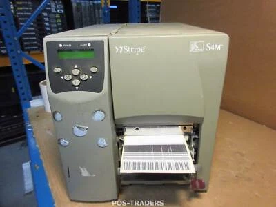 ZEBRA S4M  S4M00-200E-1100T USB Thermal Label Printer 1,736,923 INCH / LINES - Bild 1 von 4