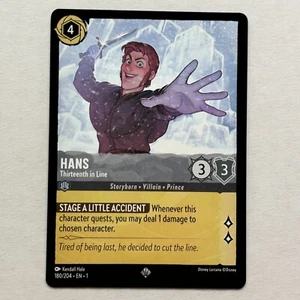 Hans 180/204 Disney Lorcana The First Chapter Regular Super Rare Card NM - Picture 1 of 2