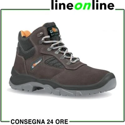 Scarpe antinfortunistiche UPower Real S1P SRC da lavoro alte leggere - Immagine 1 di 4