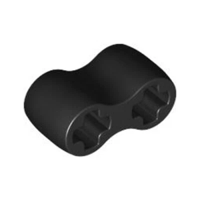 Lego Technic 6x Black Rubber Flexible Damper 2M Axle Connector 4198367 45590 NEW - Image 1 of 4