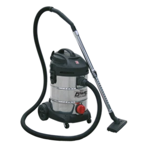 Sealey 230V Vacuum Cleaner Industrial 30 Litres 1400W Stainless Bin PC300SD - Picture 1 of 6