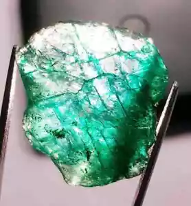 Natural Emerald Rough 73.20 Ct Certified Loose Gemstone With Free Gift - Picture 1 of 6