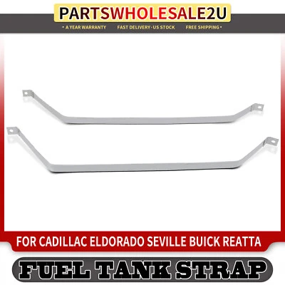 2 стальных ремня топливного бака для Buick Reatta Riviera Cadillac Eldorado Seville - Изображение 1 из 4
