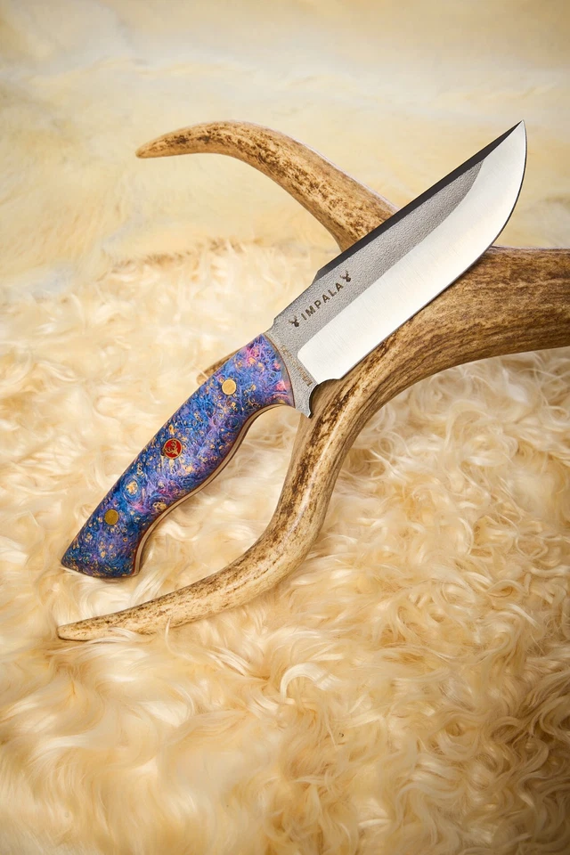 Cuchillo Bushcraft, cuchillo de caza personalizado, cuchillo hecho a mano con funda Kydex Foto 1 de 1