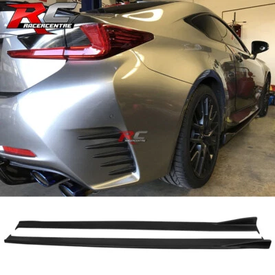 Fit 15-25 Lexus RC350 RC300 RC200t F Sport Silkblaze Style Side Skirts PP 2PCS - Image 1 of 4