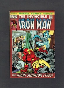 Invincible Iron Man #44 Vs. Night Phantom Marvel Comics Bronze Age 1972 FN+ - Picture 1 of 2