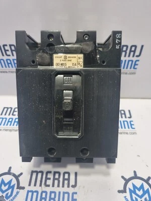 Westinghouse EH3-M015 Circuit Breaker 3 Pole Unit 15A 125/250V D-C 480VAC - Image 1 of 4