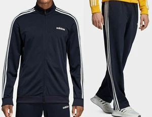 Suite para hombre adidas a juego: pantalones y chaqueta de pista - azul marino/blanco - todas las tallas - Imagen 1 de 1