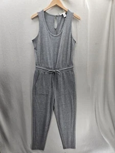 NWT C&C California Gray Sleeveless Comfy Pockets Jumpsuit Size-M - Picture 1 of 9