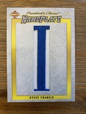 2021 President's Choice Solitaire 2.0 - 1/1 - Steve Francis Game Used Mem Letter