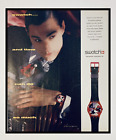 Montre Vintage Swatch Print Ad 1991 9x11 pouces années 90 Yuppie