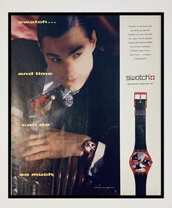Vintage Swatch Watch Print Ad 1991 9x11 Inch 90s Yuppie - Picture 1 of 1