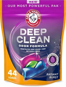 ARM & HAMMER Deep Clean Odor Formula Laundry Detergent Power Paks, 44 ct. - Picture 1 of 10