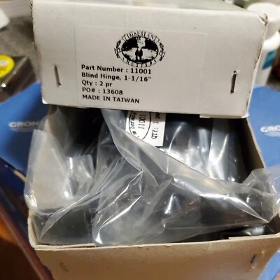 Timberlane Black  Blind Hinge L&R Hinge,  Part# 11101, 2 Pair - Image 1 of 4