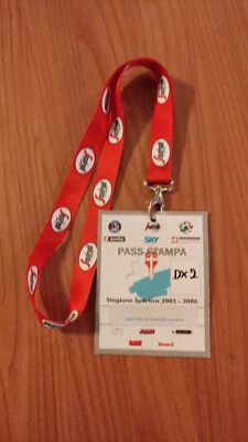 PASS UFFICIALE STAMPA TREVISO - JUVENTUS SERIE A 2005/06 CON CORDINO - Immagine 1 di 2