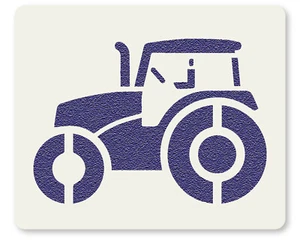 Tractor Design No.4 Kids Crafting Wall Stencil Washable and Reusable Mylar - Picture 1 of 8