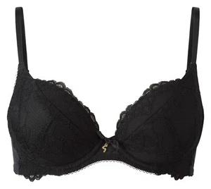 Superboost Lace Bra Black Gossard Superboost Lace Plunge Bra Light Padded Bra - Picture 1 of 10