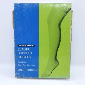 Vintage Parke-Davis Elastic Support Hosiery Surgical Small Beige Parke Davis - Picture 1 of 7
