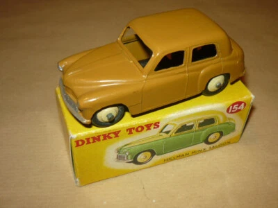DINKY TOYS 40F 154 HILLMAN MINX SCALA 1/43 MINT CONDITION free reprobox - Immagine 1 di 3
