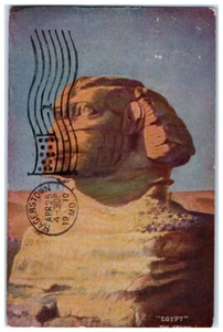 Postal La Esfinge de Giza en Cisjordania del río Nilo cerca de El Cairo Egipto 1910 - Imagen 1 de 3