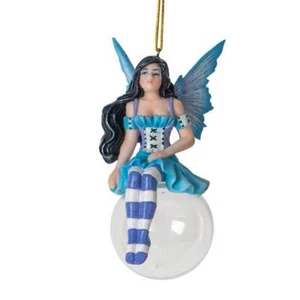 Amy Brown Bubble Rider Flora Ornament Christmas or Year-Round Resin & Glass - Picture 1 of 2