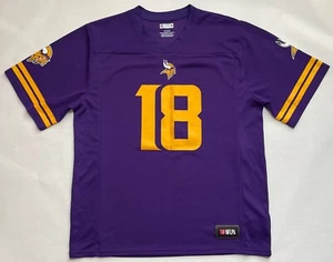 NFL Minnesota Vikings Justin Jefferson #18 Player Jersey T Shirt Mens Size XL - Picture 1 of 8
