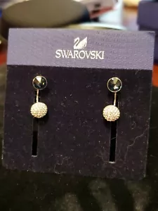 Swarovski Crystal and Pave jacket earrings NWT $99 - Picture 1 of 4