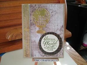 YOU MAKE THE WORLD A BETTER PLACE HANDMADE GREETING CARD ANY OCCASION - Picture 1 of 4