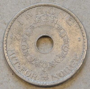 Norway 1925 Krone Better Circulated Grade as Pictured - Picture 1 of 2