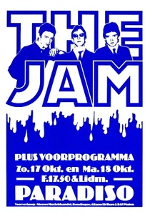 Estampado de arte de pared en casa - póster de concierto retro vintage - THE JAM - A4, A3, A2,A1 - Imagen 1 de 1