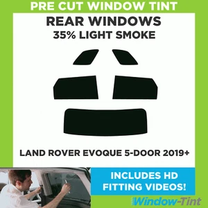 Pre Cut Window Tinting Film for Land Rover Evoque 5-door 2019+ 35% Light Rear - Picture 1 of 6