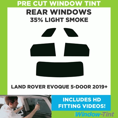 Pre Cut Window Tinting Film for Land Rover Evoque 5-door 2019+ 35% Light Rear - Image 1 of 4