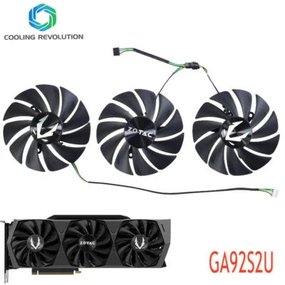 GA92S2U Cooling Fan For ZOTAC RTX 3070 Ti 3080 3090 Trinity OC Graphic Video - Image 1 of 2