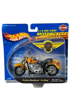 Hot Wheels 2000 Harley Davidson HD Die-cast model 1:18 Scale Fat Boy NIB - Image 1 of 4