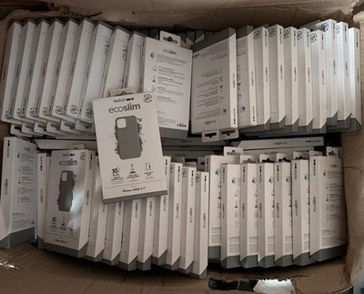 50 x tech21 Eco Slim Bio Drop Protection Case for iPhone 12 Pro Max - Grey - Image 1 of 2