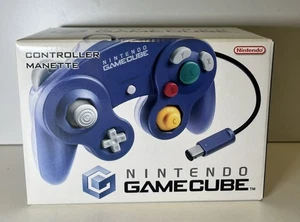NINTENDO GAMECUBE CONTROLLER VIOLET/CLEAR DOL A CVTS JOYPAD NUOVO NEW NEVER OPEN - Picture 1 of 12