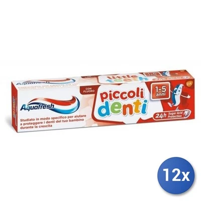 12x Bundle Aquafresh Dentifricio 50 Ml. Junior 3-5 Anni - Image 1 of 3