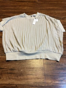 Blusa Dolan Plisada Transparente Cebra Desnuda Talla Grande 100% Poliéster Nueva Con Etiquetas - Imagen 1 de 6