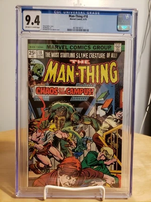 MAN-THING # 18 CGC 9,4 PÁGINAS BLANCAS - ¡LA CRIATURA PANTANERA MÁS SORPRENDENTE DE TODAS! Foto 1 de 4