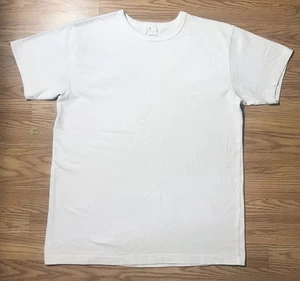 T-shirt uomo 3Sixteen XL cotone pesante bianca bianca senza tasche made in USA - Foto 1 di 11